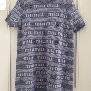 NWT Miu miu mini sweater dress 36 small